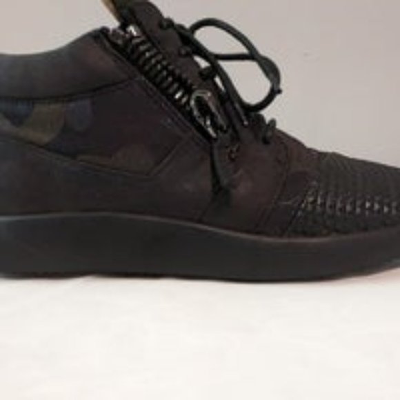 GIUSEPPE ZANOTTI MID TOP RUNNER Euro 43 (Camo and Gold) With Box and Show Bag - Picture 11 of 13